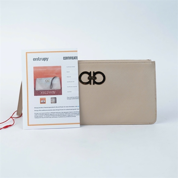 Ví Salvatore nude có khóa zip (AU-22-B202) +