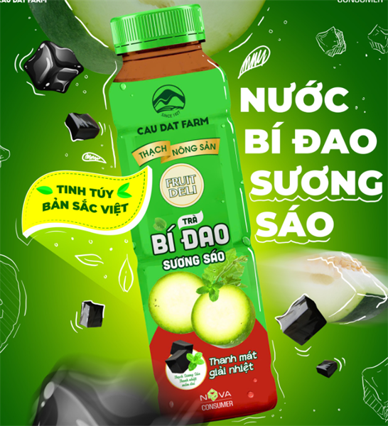 Cầu Đất Farm bí đao sương sáo 1L