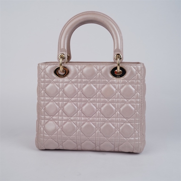 Túi Dior Lady hồng nude (15-BO-1107) szM (BQ) KG+