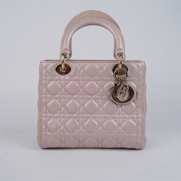 Túi Dior Lady hồng nude (15-BO-1107) szM (BQ) KG+