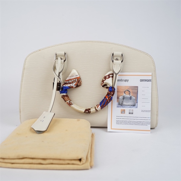 Túi LV Handle trắng kèm ổ+ 2 chìa (FL3019) sz35 +