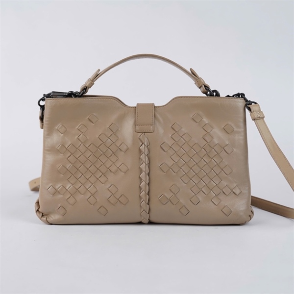 Túi Bottega Handle nâu nhạt (B07186872W) sz29 +