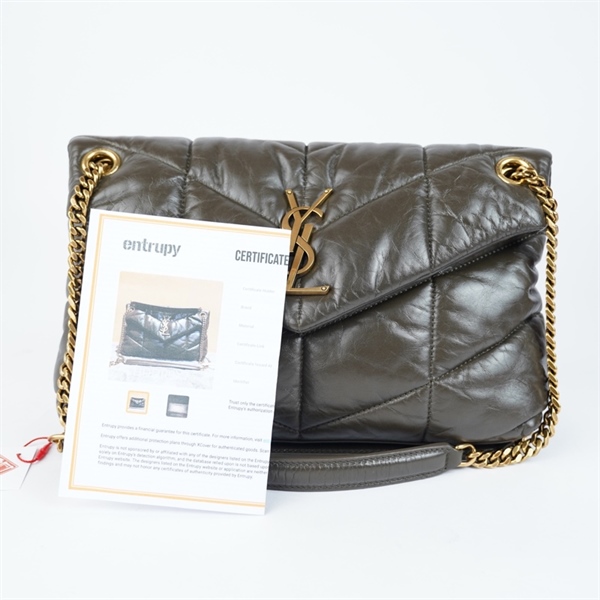 Túi YSL LouLou xanh đen (PMR577476-1023) sz27 (A-T) KG+