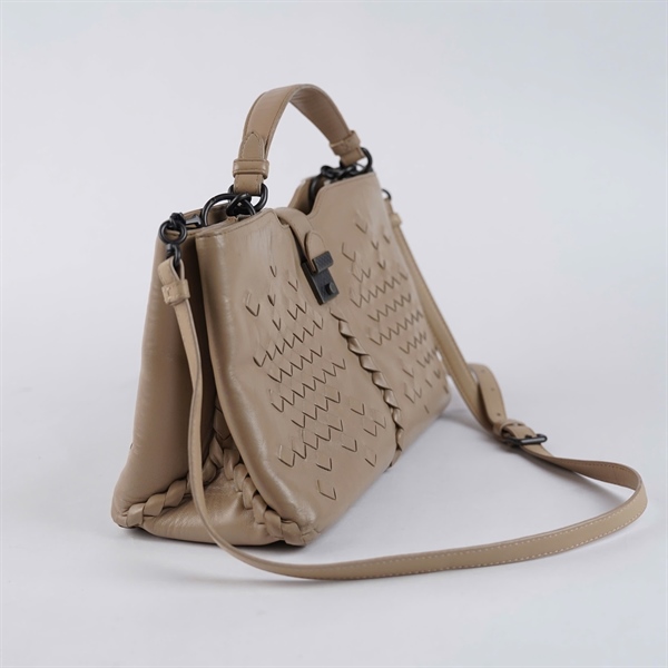 Túi Bottega Handle nâu nhạt (B07186872W) sz29 +