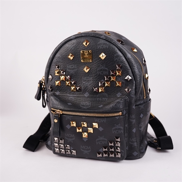 Balo MCM đen (A-T) KG+