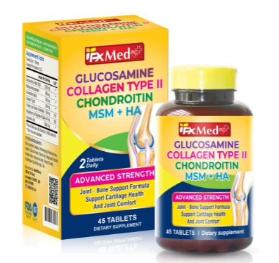 PXMed Glucosamine Collagen Type II 45 viên hỗ trợ xương khớp