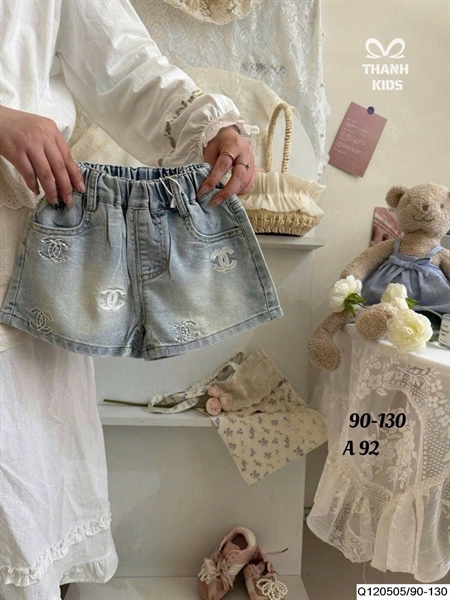 Quần Jean BG Chanel Đính Hạt (90-130)