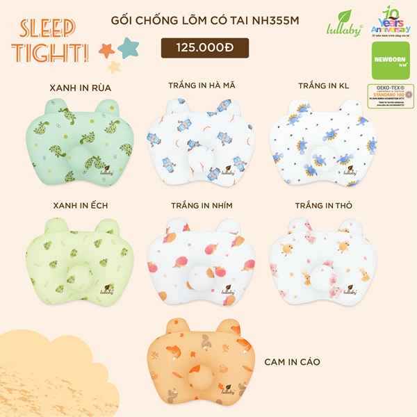Gối chống lõm có tai Lulaby 25NH355M