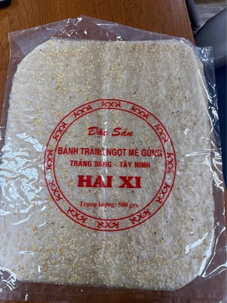 Bánh Tráng Ngọt Mè Gừng Trảng Bàng