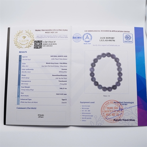 Vòng lam băng Gua 498796 KG ly10-20