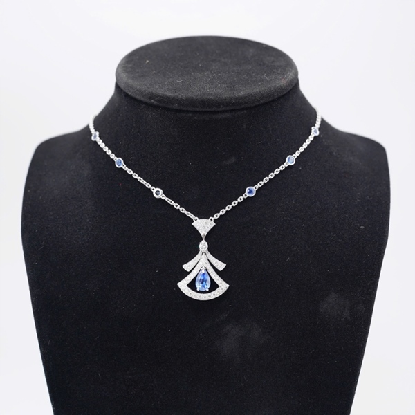 Dây chuyền Bvlgari đính đá (283883) (BQ) KG+