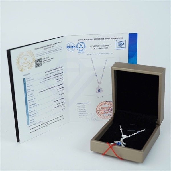 Dây chuyền Bvlgari đính đá (283883) (BQ) KG+