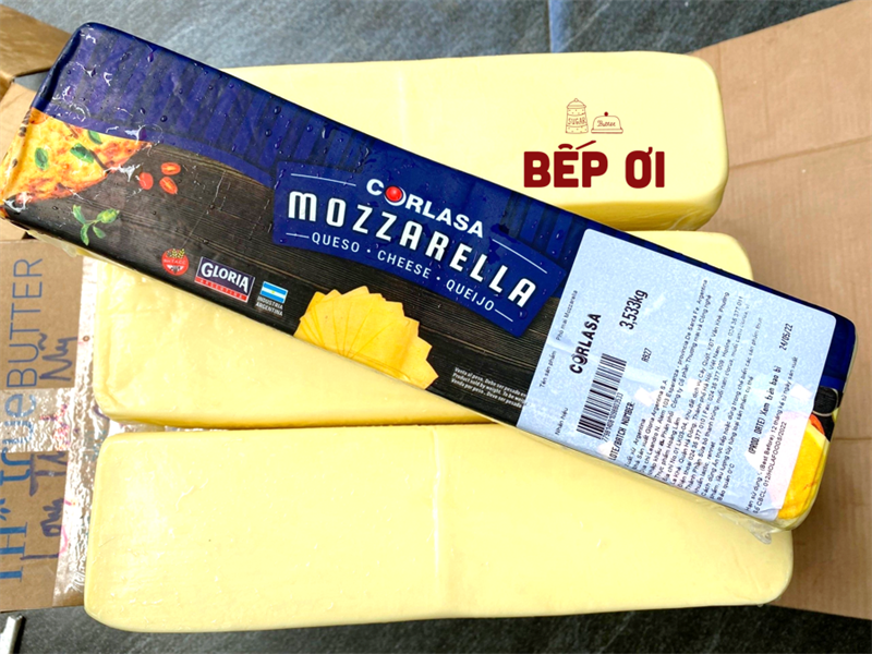 Phô Mai Mozzarella Khối - CORLASA 3.5kg