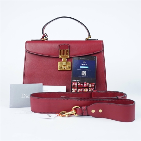 Túi Dior Handle đỏ (01RU0177) sz30 (HN) KG+