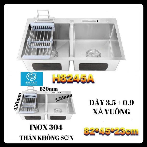 CHẬU RỬA CHÉN H8245A