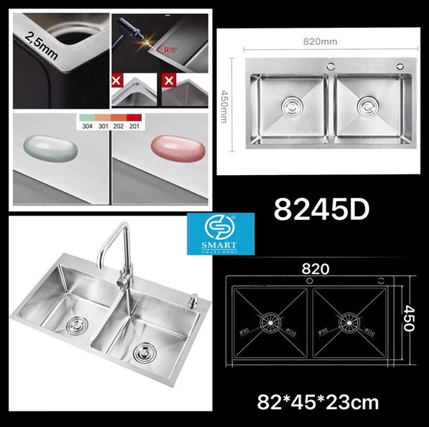 CHẬU RỬA CHÉN 8245D
