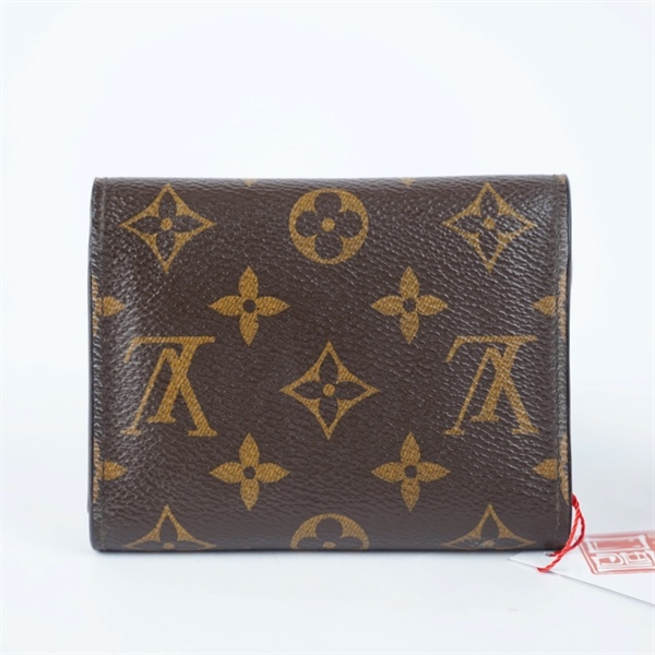 Ví LV hoa nâu nút đỏ (LT) KG+