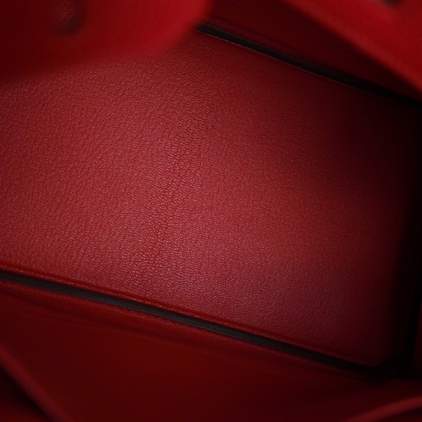 Túi Hermes Birkin đỏ kèm ổ+ 2 chìa stamp X sz30 (A-T) KG+