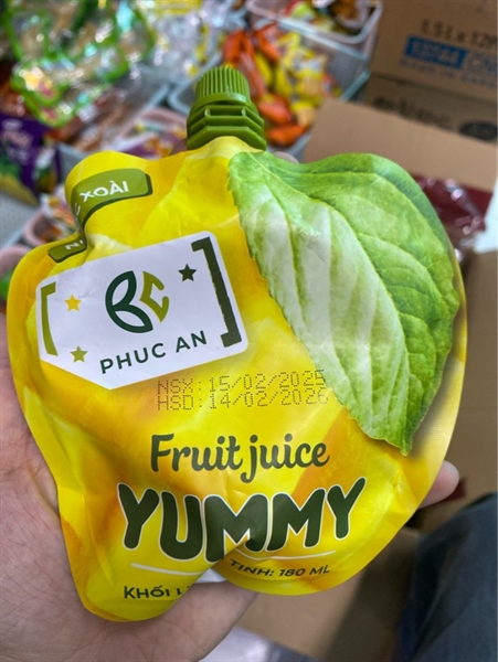 Nước ép xoài Yummy Phúc An 180ml