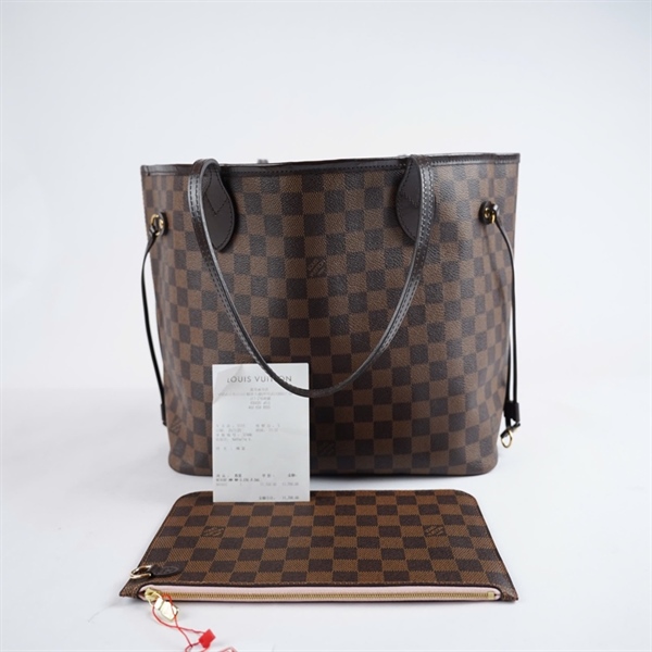 Túi LV Neverfull ô vuông nâu kèm ví (VT0291) sz45 (HC)+