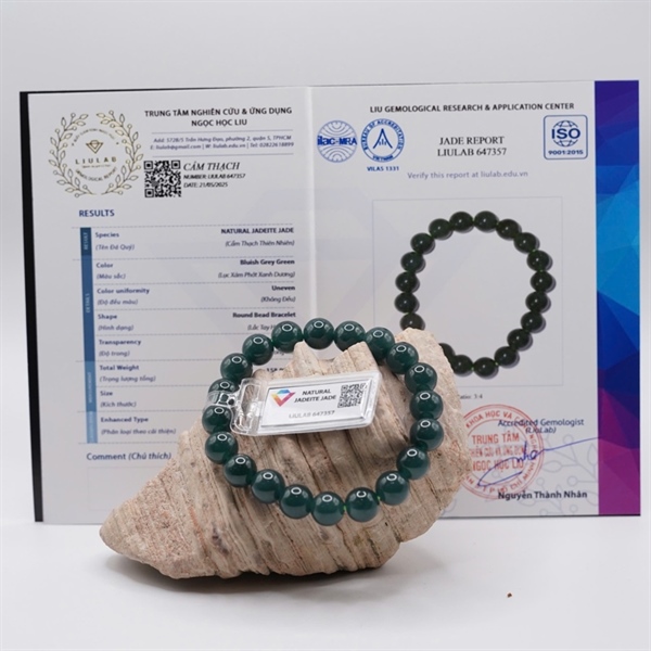 Vòng lam băng Gua 20 hạt ly9.91-9.72 (647357) KG+