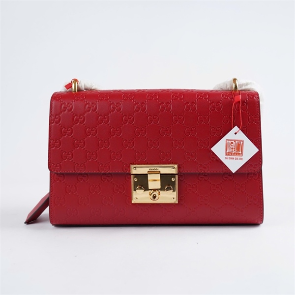 Túi GG Padlock đỏ (409486-502752) kèm 2 chìa sz29 (BMC)+