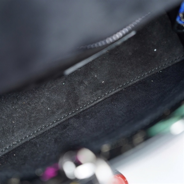 Túi Dior Lady đen họa tiết cartoon (04-MA-0262) szMini (HC)+