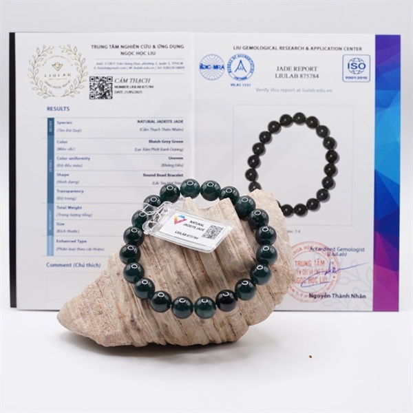 Vòng lam băng Gua 20 hạt ly10.08-9.85 (875784) KG+
