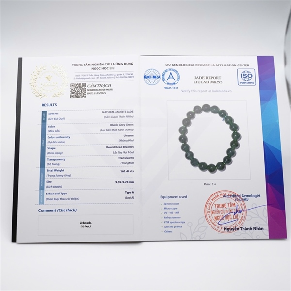 Vòng lam băng Gua 948295 KG+ ly9-20