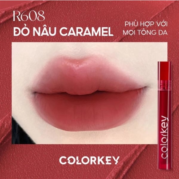 [Hàng Công Ty] COLORKEY Airy Velvet Lip Lacquer Son Kem Lì R608