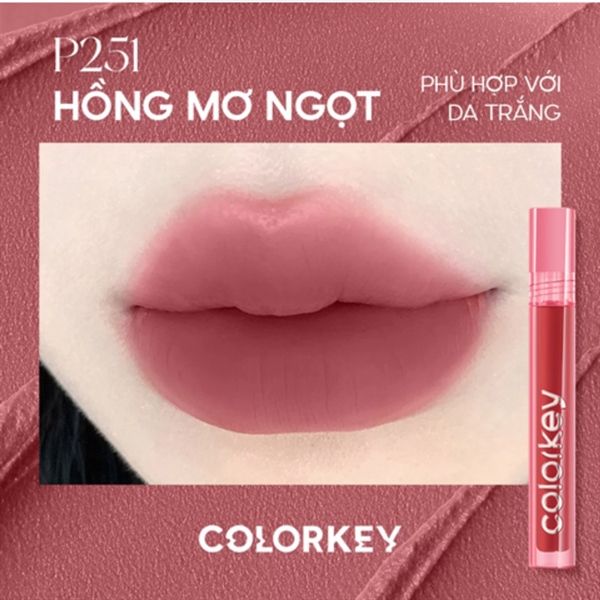 [Hàng Công Ty] COLORKEY Airy Velvet Lip Lacquer Son Kem Lì