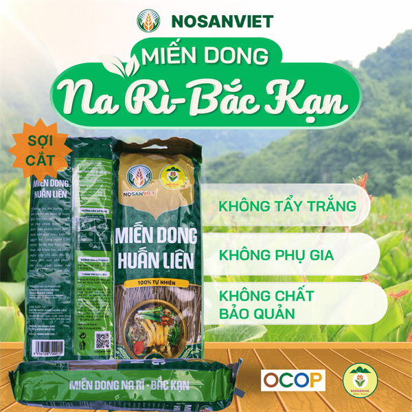 Miến dong Na - Rì Bắc Cạn 250g (sợi cắt)