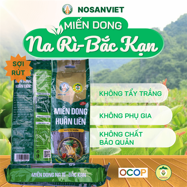 Miến dong Na-Rì Bắc Cạn 250g (sợi rút)