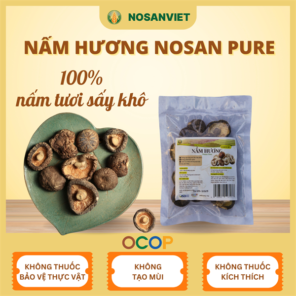 Nấm hương Nosanpure cao cấp 20g (túi)