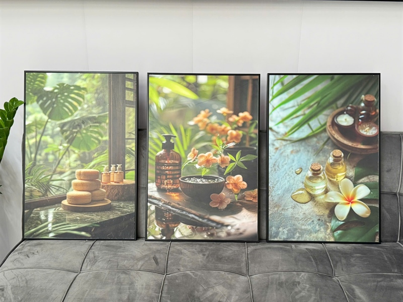 BỘ 3 TRANH SPA