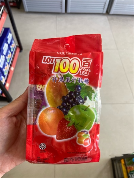 Kẹo lot 100 vị trái cây