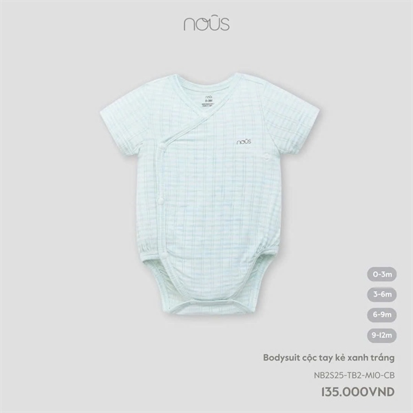 NS2500 - 3M/9M Bodysuit cộc tay kẻ