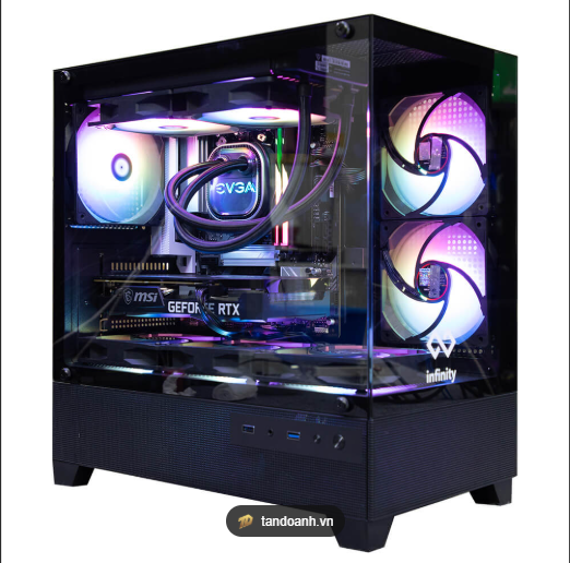 Vỏ Case Infinity Aqua-M Pro – Matx Tempered Glass