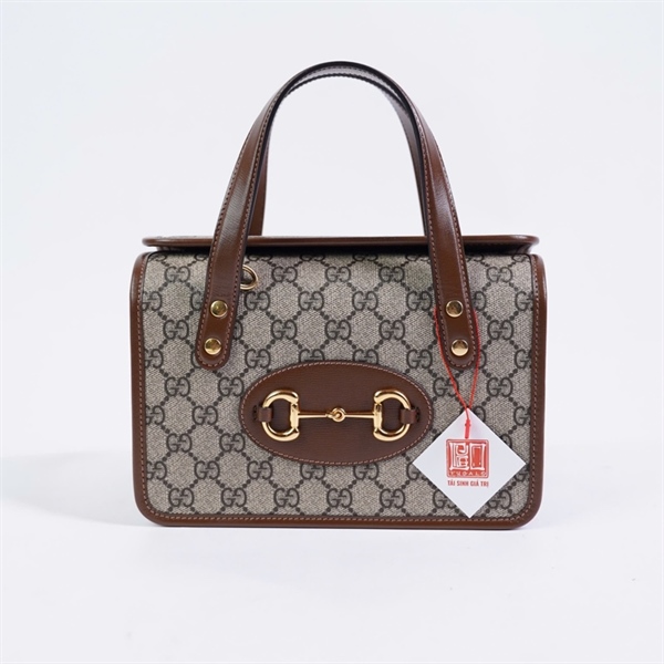 Túi GG Handle xám (645453-486628) sz23 (HT) +