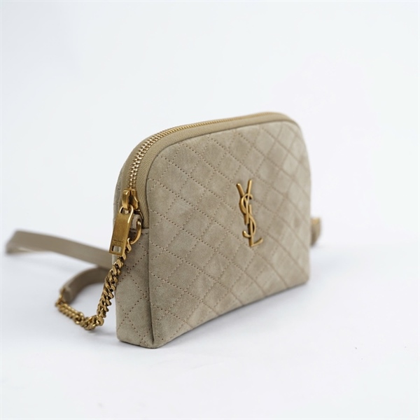 Túi YSL đeo chéo xám sz18 KG+