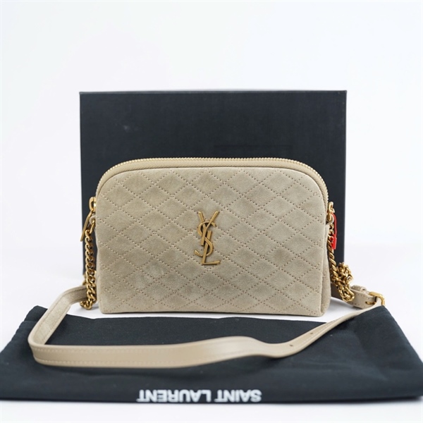 Túi YSL đeo chéo xám sz18 KG+