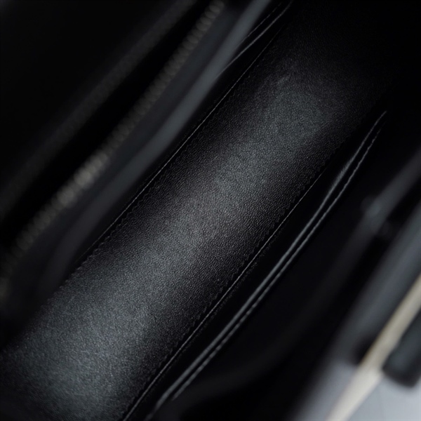 Túi GG Bamboo đen 2 strap (675797-498879) sz20 KG+