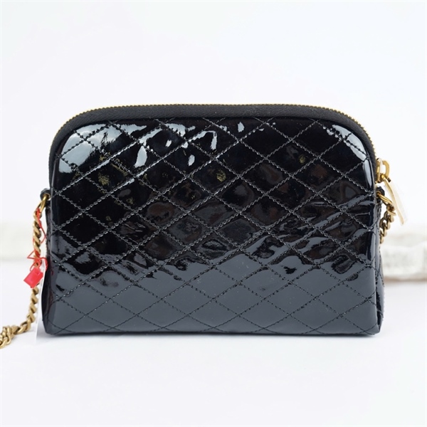 Túi YSL đeo chéo đen bóng (BRS733667-0723)