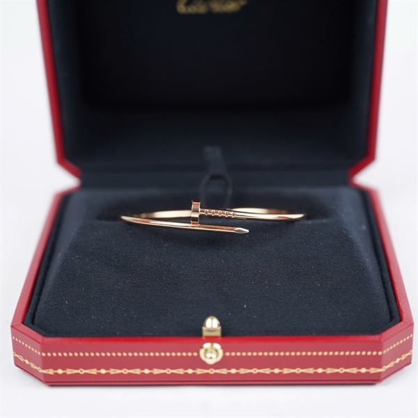 Vòng tay Cartier đinh vàng hồng (668DEK) sz17 KG+