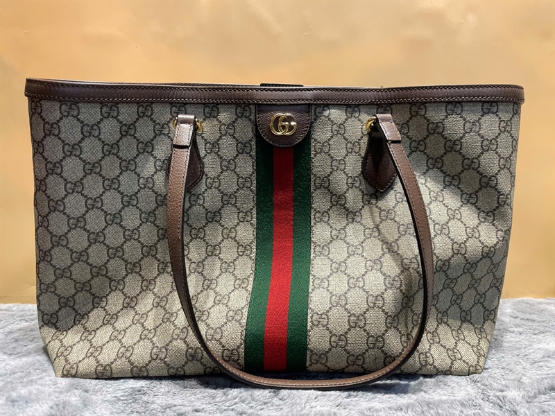 Túi GG Tote xám (631685-525040) sz35 (HT) +