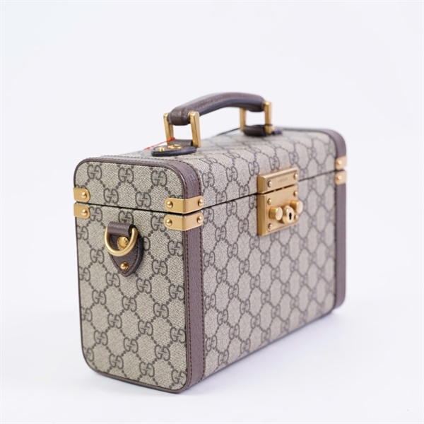 Túi GG Trunk xám kèm 2 chìa (698809-498879) sz24 KG+