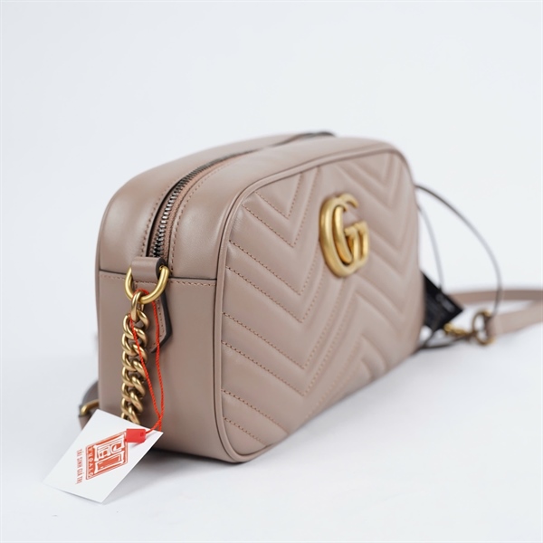 Túi GG Marmont Camera nâu (I038636447-447632-486628) sz23 KG+