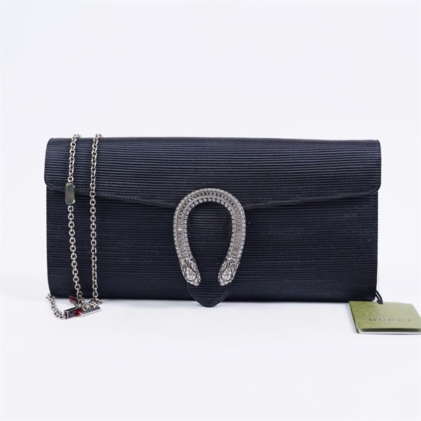 Túi GG Dionysus đen lòng tím (D040053907) sz27 KG+