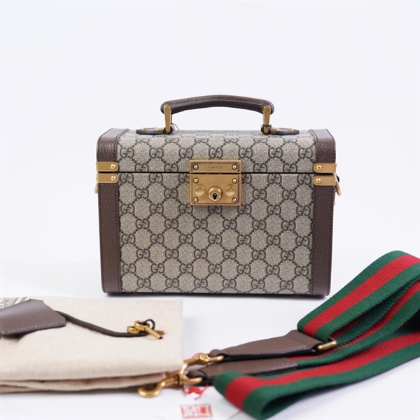 Túi GG Trunk xám kèm 2 chìa (698809-498879) sz24 KG+