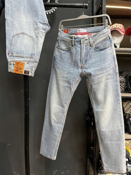 Jean Dài-QC VIP 5KM Selvedge- 3009 xanh bạc was